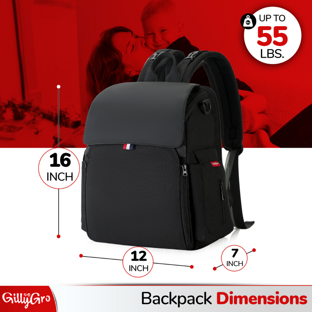 GillyGro Classic Backpack Bundle – The Ultimate Backpack for Parents
